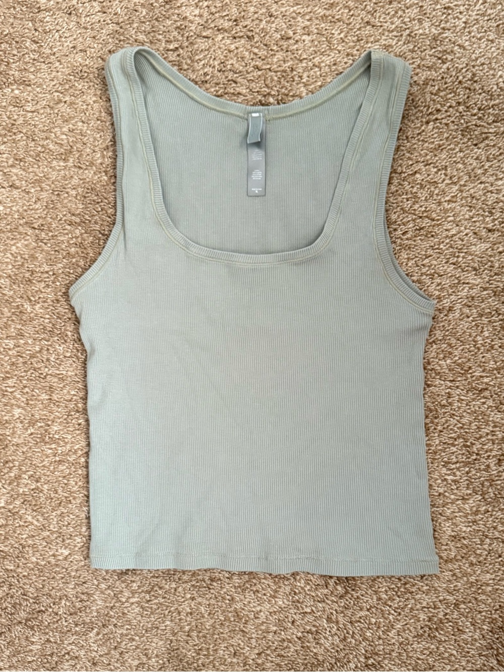 SKIMS Cotton Rib Tank Mineral